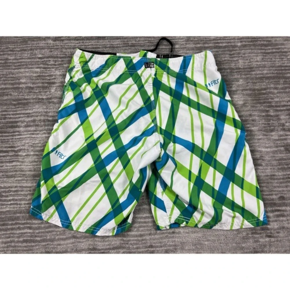 FLTR Shorts Mens 33 Multicolor Board Swim Trunks‎ Pockets Drawstring Outdoors